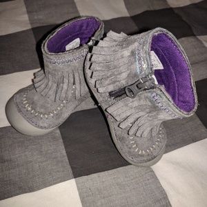 Stride Rite Fringe Booties